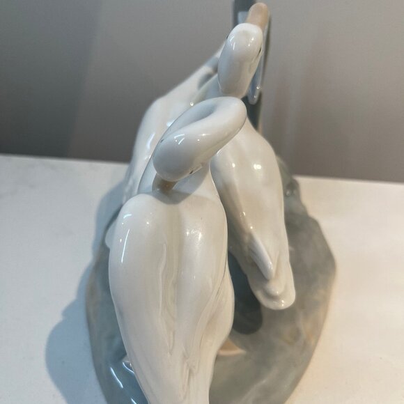 Lladro 4549 3 Geese Group Porcelain Figurine 8" 1970s - Picture 2 of 5